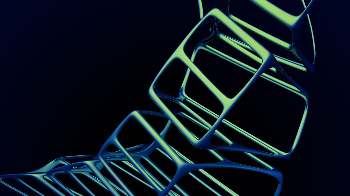Abstract 3D CAD wireframe render — progeCAD vs BricsCAD comparison